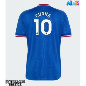Manchester United Matheus Cunha #10 Venkovní Dres 2026-27 Krátký Rukáv